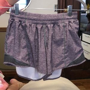 Lululemon Grey Hotty Hot Shorts
